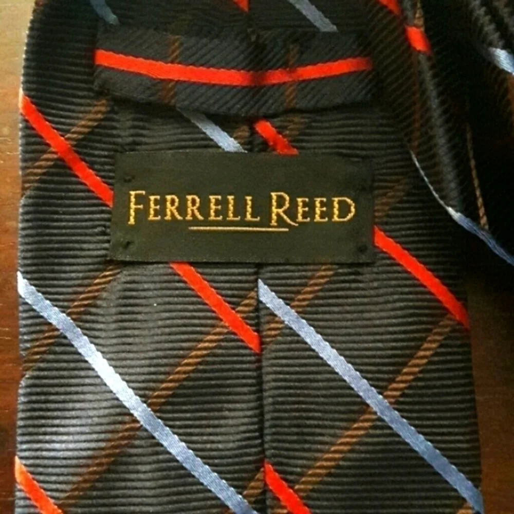 Ferrell Reed Striped, Silk Mens Necktie